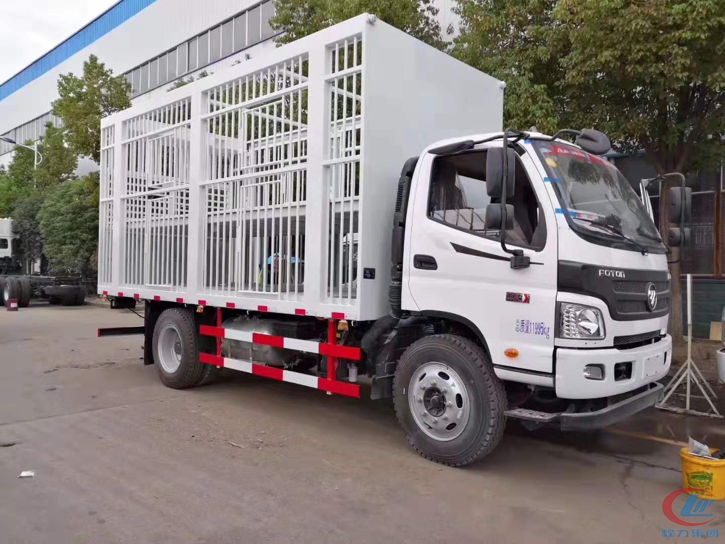 福田歐馬可5米倉(cāng)欄式運(yùn)豬車